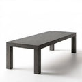Prostokątny stół ogrodowy z aluminium antracytowy 220 x 100 x 75 cm
