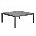 Prostokątny stół ogrodowy aluminiowy antracytowy 150 x 90 x 74 cm